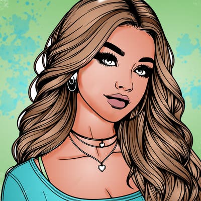 detailed realistic girl