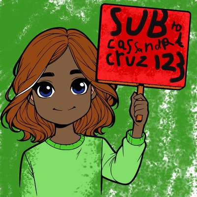 realistic girl holding up a sign