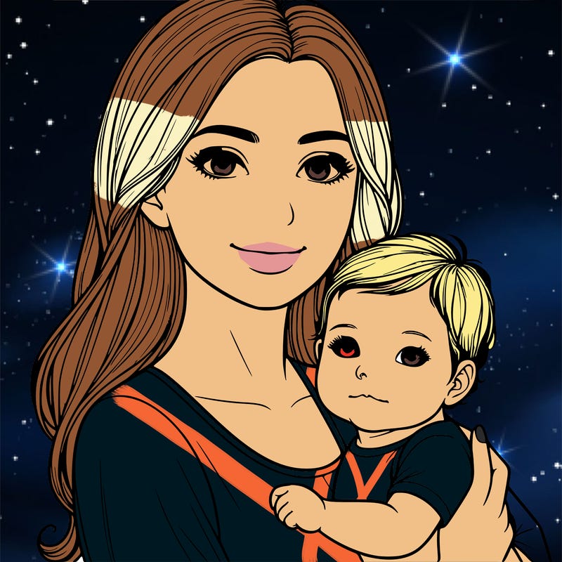 realistic mom and baby