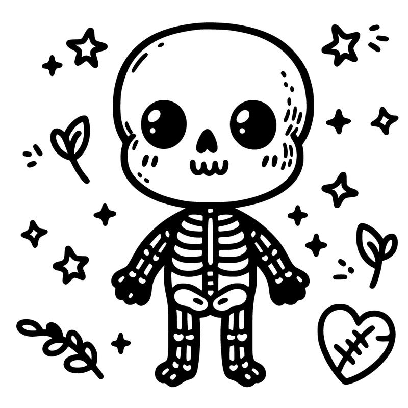 cute skeleton