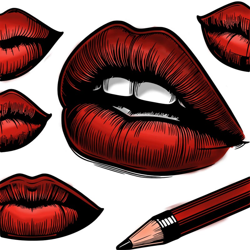 realistic  lips
