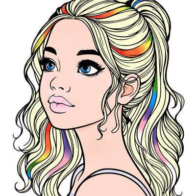 beautiful realistic girl