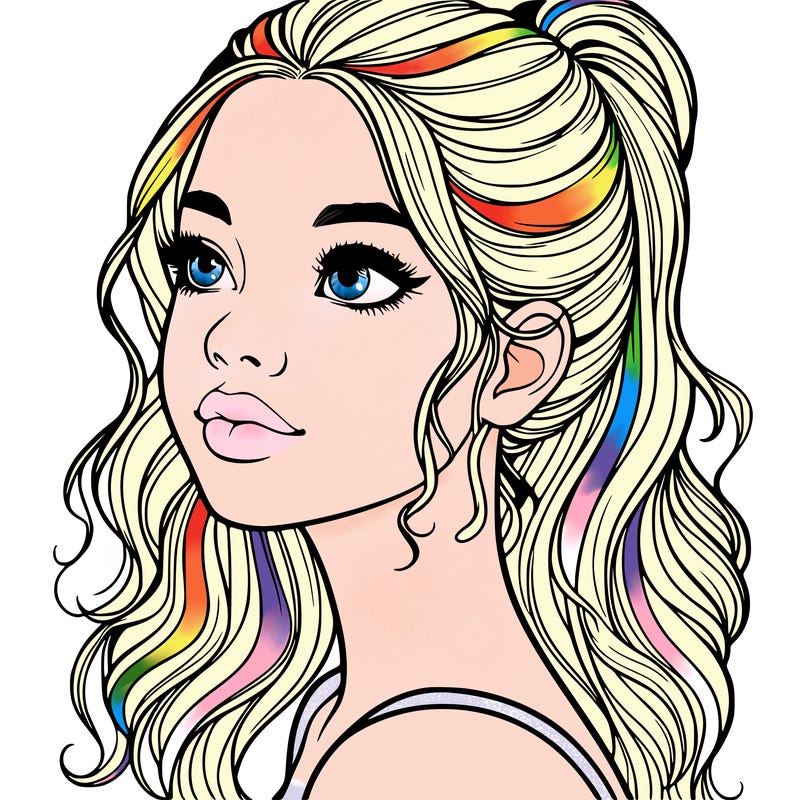 beautiful realistic girl