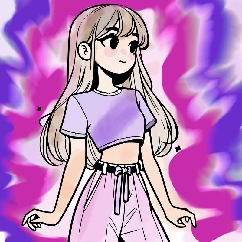 girl in a cute crop top