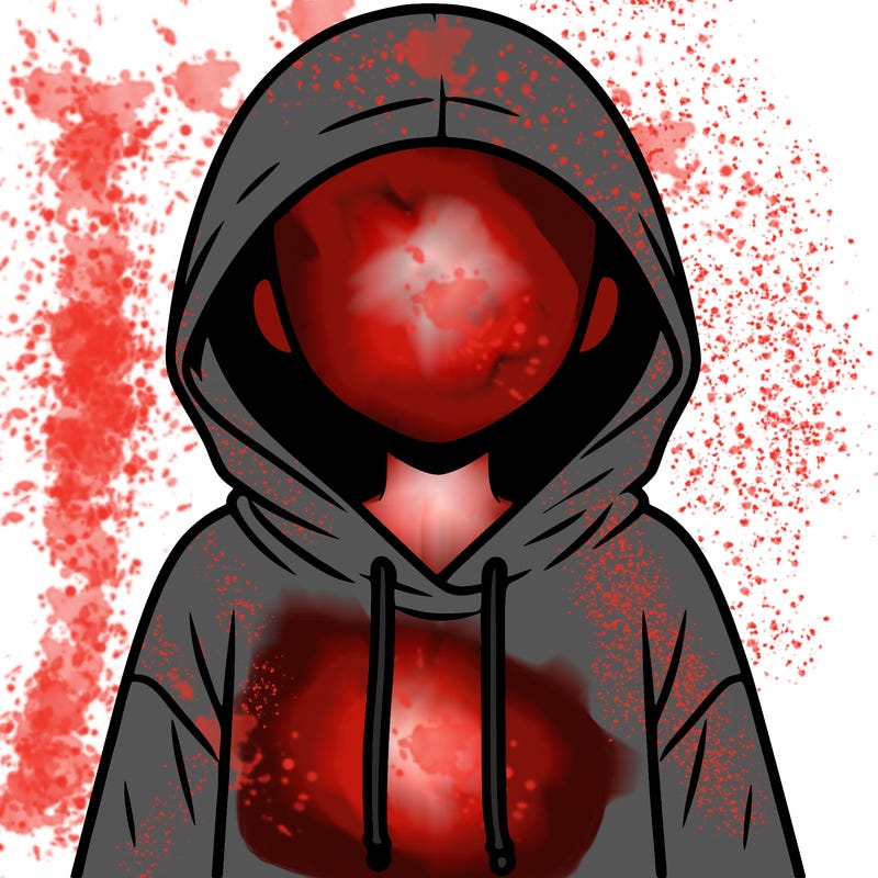 faceless girl in hoodie