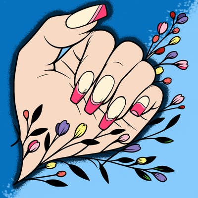 nails with french tip