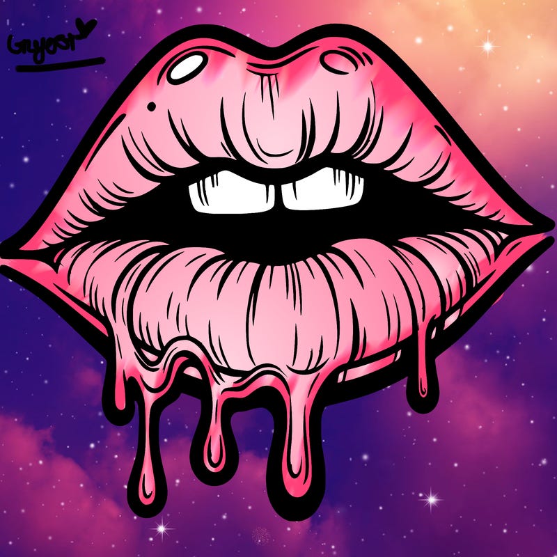 lips that look realistic and drip