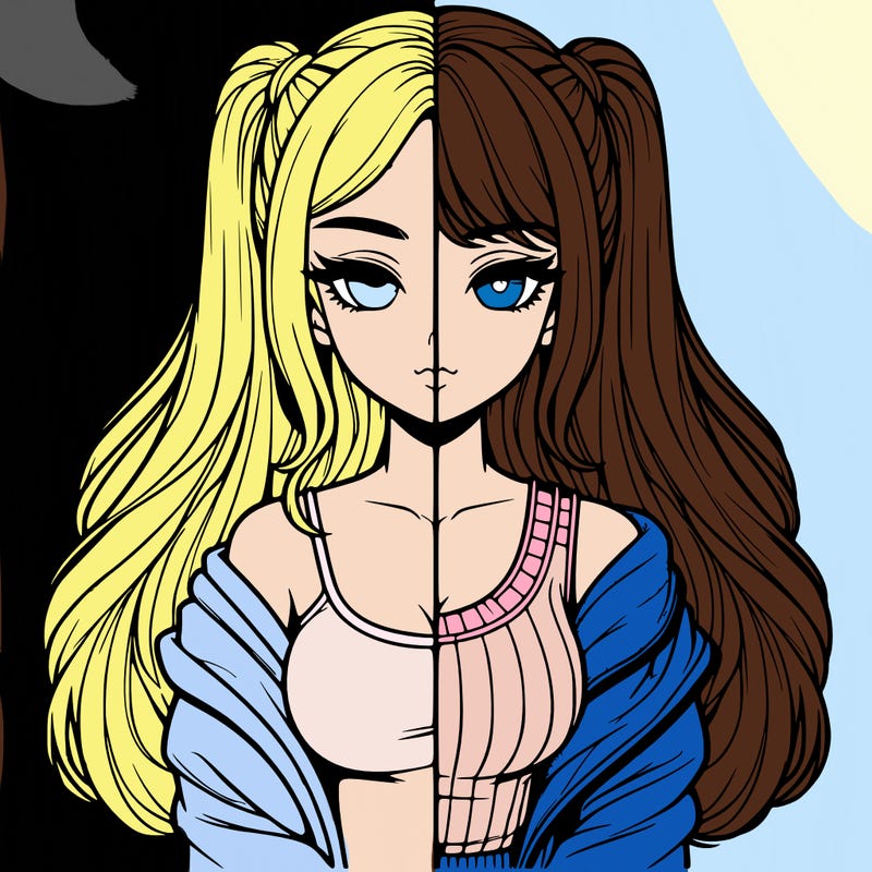 realistic girl split