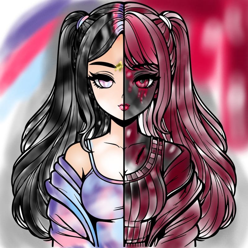 realistic girl split