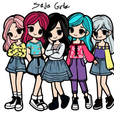5 girls