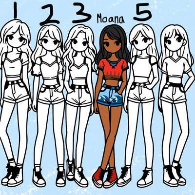 a group of girls wearing crop tops and shorts