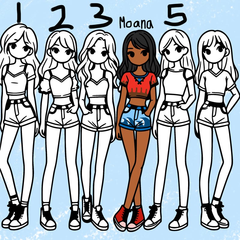 a group of girls wearing crop tops and shorts