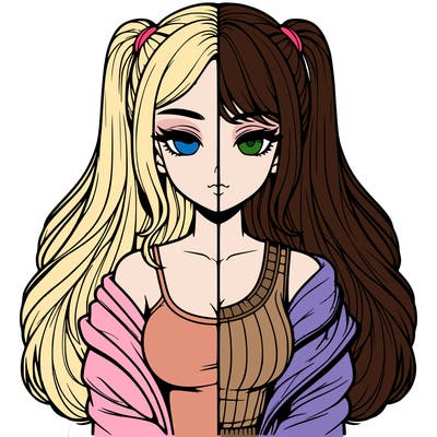 realistic girl split