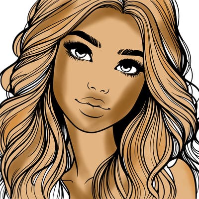 beautiful realistic girl