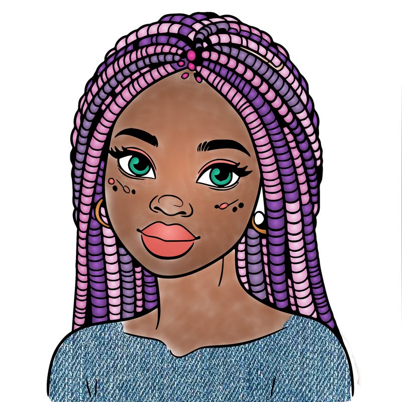 african woman with fulani braids