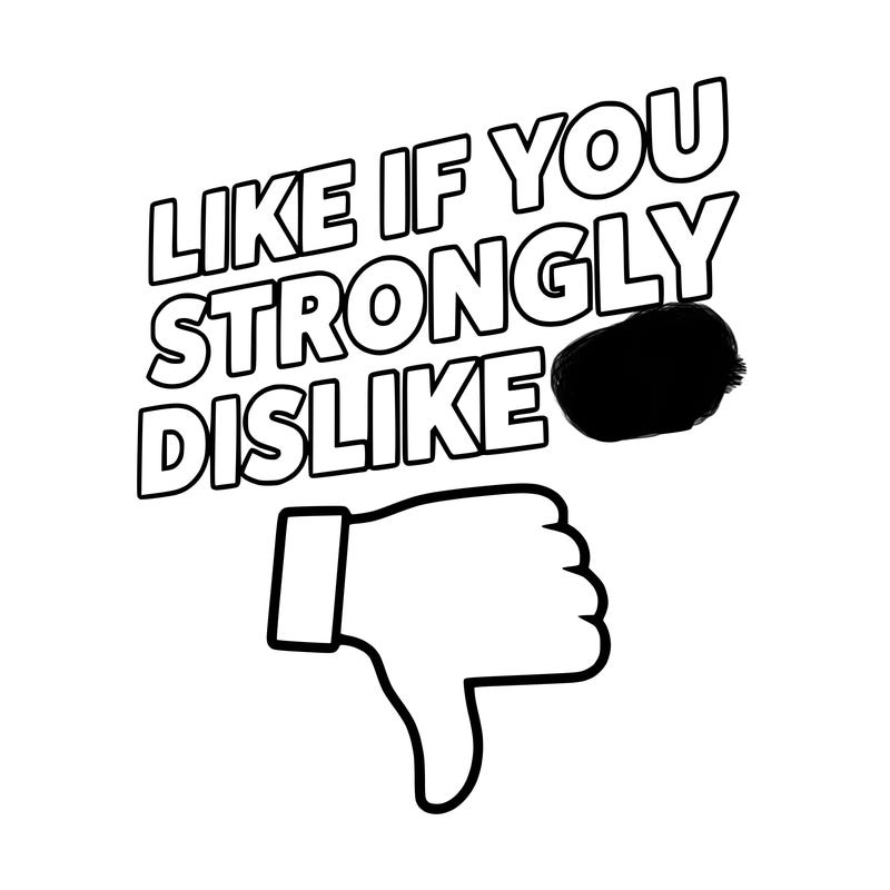 like if you strongly dislike 67