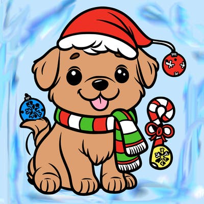 christmas puppy