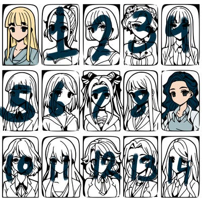 girls that look diffrent anime