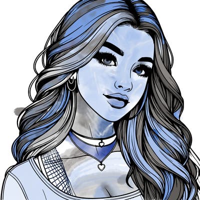 detailed realistic girl