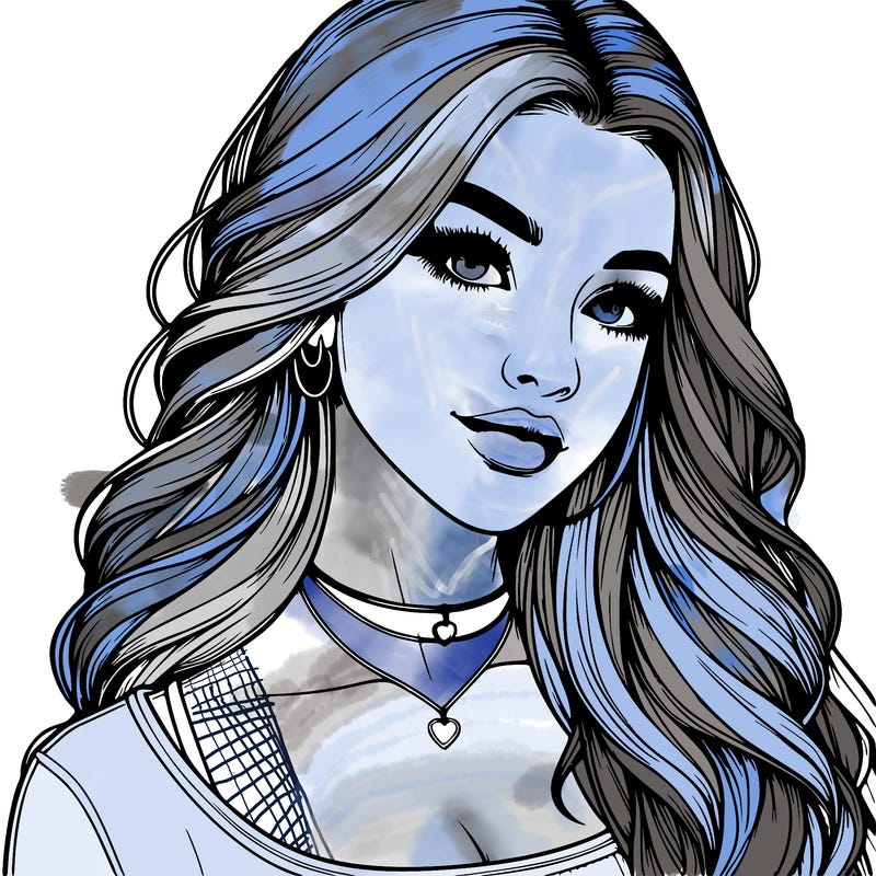 detailed realistic girl