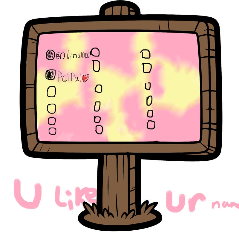 a blank sign