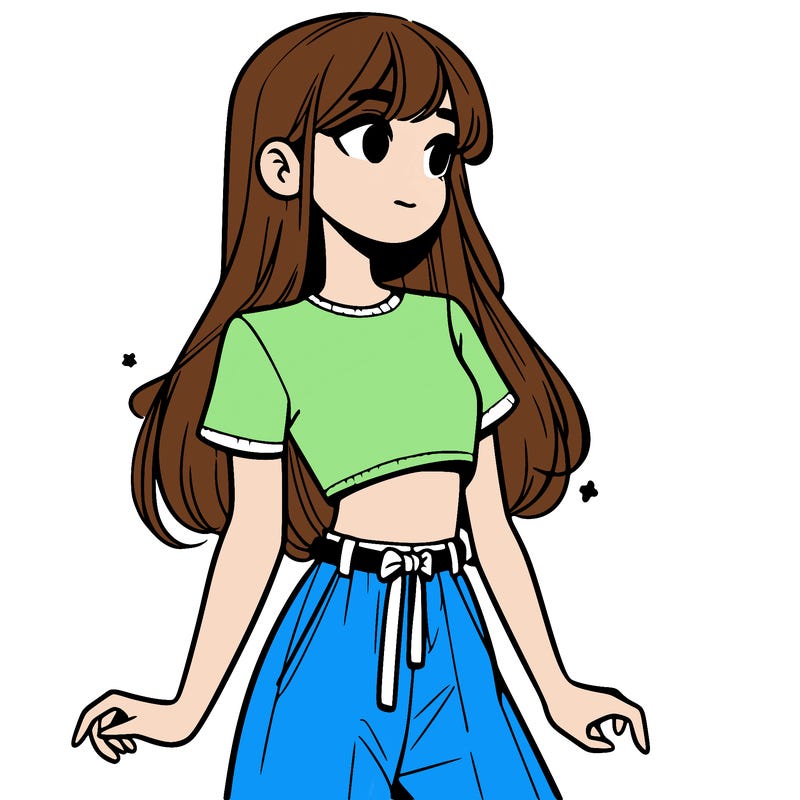 girl in a cute crop top