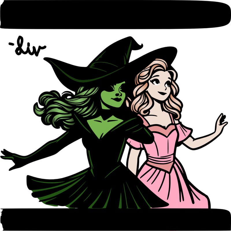 elifiba and glinda from wicked realistic