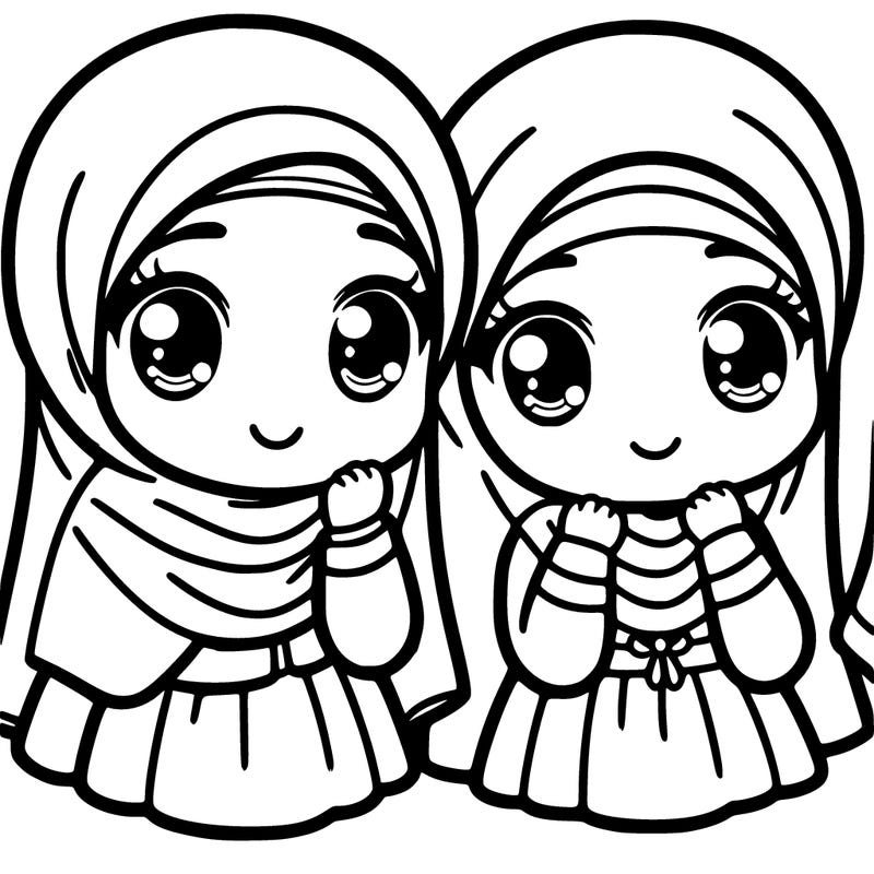 girls with abaya and hijab