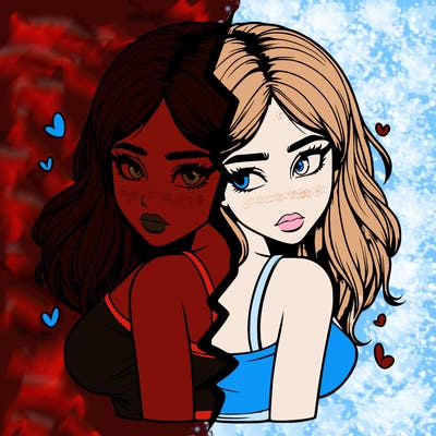 realistic girl split