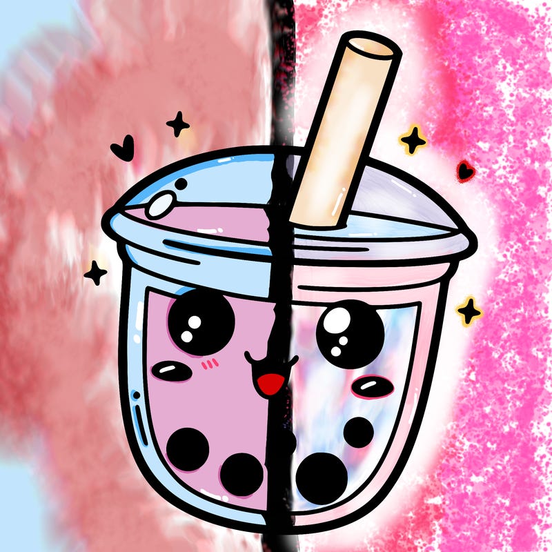 asthetic boba tea