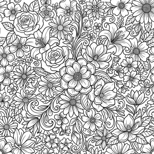 Floral Line Art Patterns