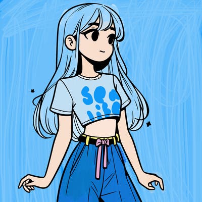 girl in a cute crop top