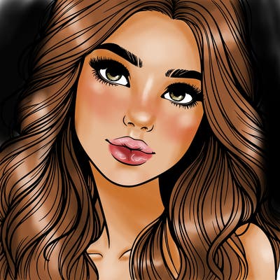 beautiful realistic girl