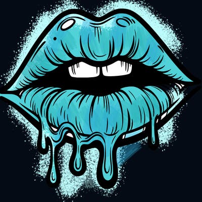 lips that look realistic and drip