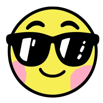 emoji with sunglasses