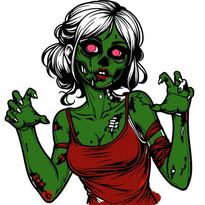 realistic zombie girl