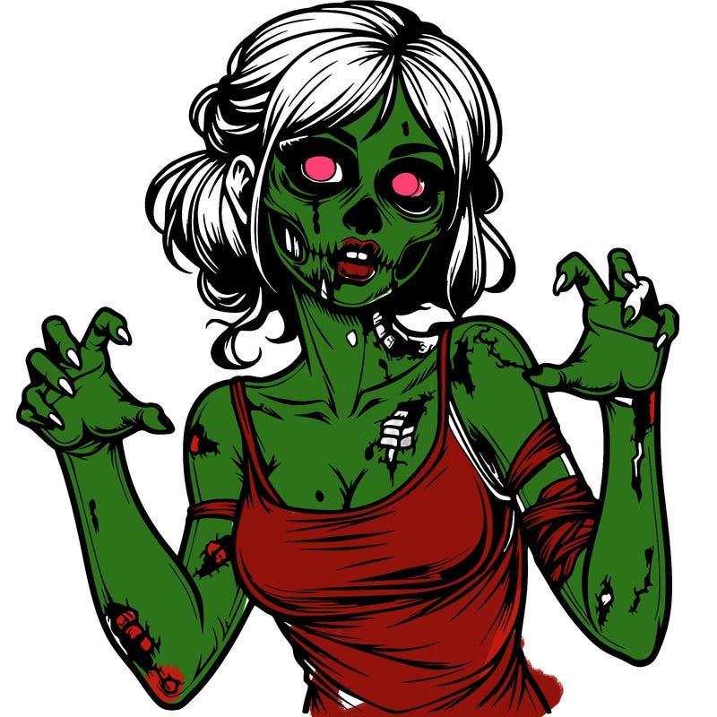 realistic zombie girl