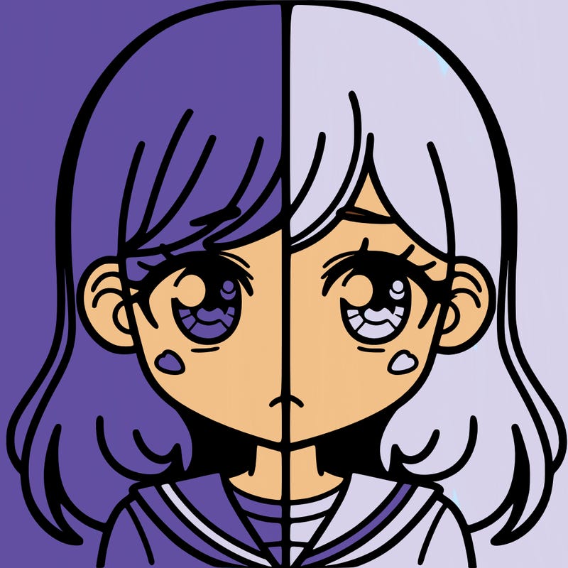 a split of a girl