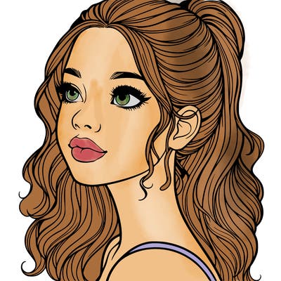 beautiful realistic girl