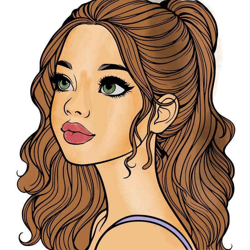 beautiful realistic girl