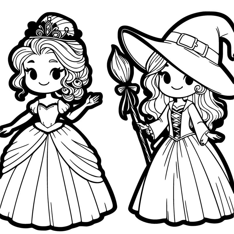 a princess and a witch