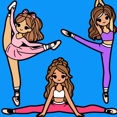 girls doing the splits
