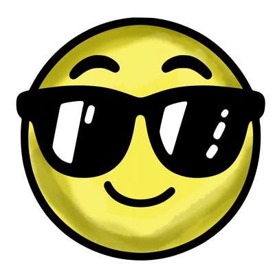 emoji with sunglasses