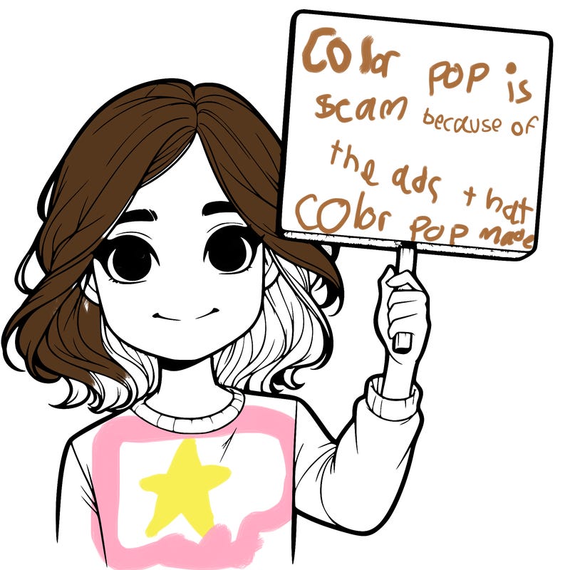 realistic girl holding up a sign