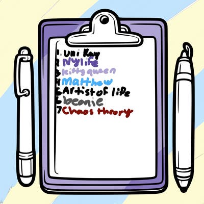 blank clip board with pen