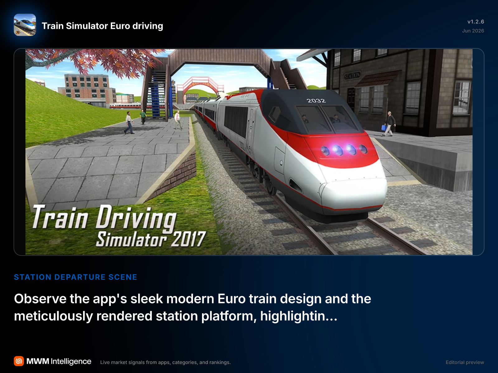 Train Simulator Euro driving - Games App | MWM