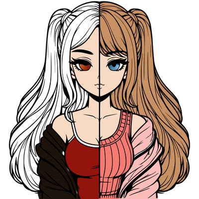 realistic girl split