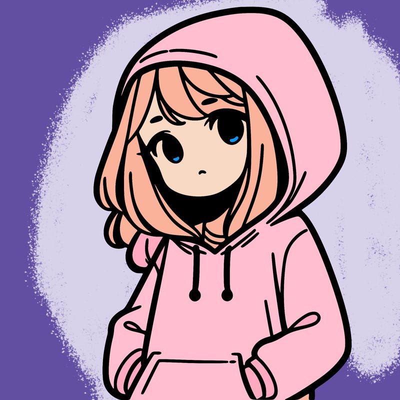 girl with hoodie
