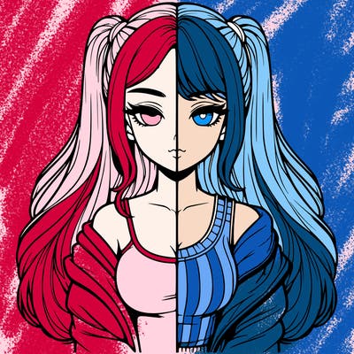 realistic girl split