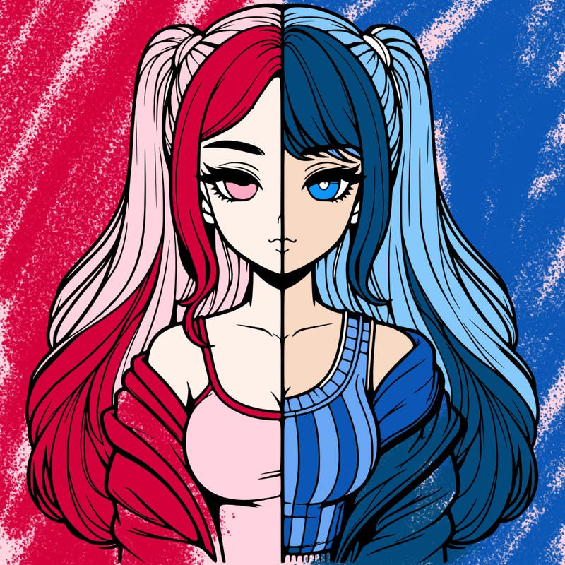 realistic girl split